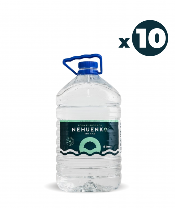 Pack 10 Agua Sin Gas 6 Litros